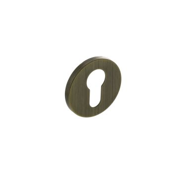 Click Here To Enlarge This Photo Of Atlantic - MHSREYB Millhouse Brass Euro Escutcheons on 5mm Slimline Round Rose - Yester Bronze