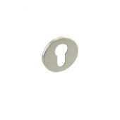 Atlantic - MHSREPN Millhouse Brass Euro Escutcheons on 5mm Slimline Round Rose - Polished Nickel