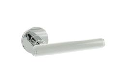 Atlantic - MHSR250PC Millhouse Brass 'Stephenson' Designer Lever on 5mm Slimline Round Rose - Polished Chrome