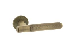 Atlantic - MHSR100YB Millhouse Brass 'Crompton' Designer Lever on 5mm Slimline Round Rose - Yester Bronze