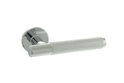 Atlantic - MHSR100PC Millhouse Brass 'Crompton' Designer Lever on 5mm Slimline Round Rose - Polished Chrome