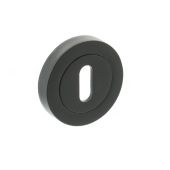 Atlantic - MHRKMB Millhouse Brass Key Escutcheons on Round Rose - Matt Black