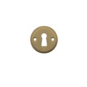 Atlantic - MHRKESB Millhouse Brass Solid Brass Open Key Hole Escutcheons - Satin Brass
