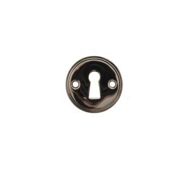 Click Here To Enlarge This Photo Of Atlantic - MHRKEPN Millhouse Brass Solid Brass Open Key Hole Escutcheons - Polished Nickel