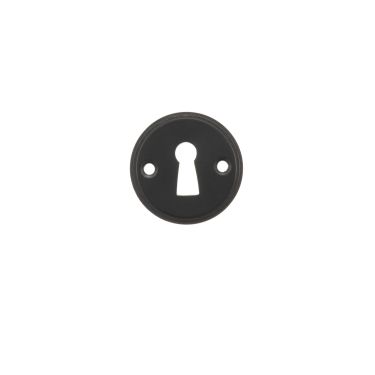 Click Here To Enlarge This Photo Of Atlantic - MHRKEMB Millhouse Brass Solid Brass Open Key Hole Escutcheons - Matt Black