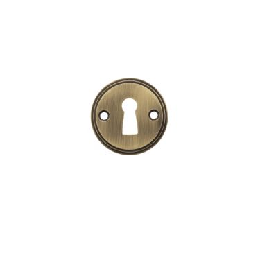 Click Here To Enlarge This Photo Of Atlantic - MHRKEAB Millhouse Brass Solid Brass Open Key Hole Escutcheons - Antique Brass
