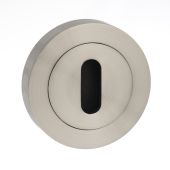 Atlantic - MHRESN Millhouse Brass Euro Escutcheons on Round Rose - Satin Nickel