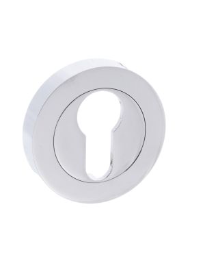 Click Here To Enlarge This Photo Of Atlantic - MHREPC Millhouse Brass Euro Escutcheons on Round Rose - Polished Chrome