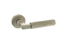 Atlantic - MHR200SN Millhouse Brass 'Cartwright' Designer Lever on Round Rose - Satin Nickel