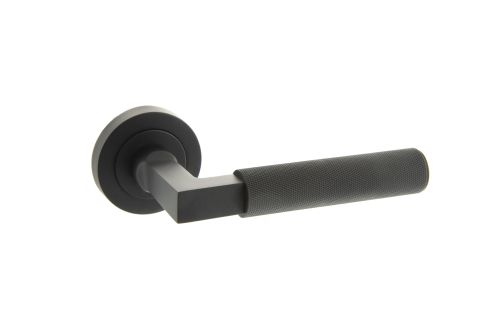 Click Here To Enlarge This Photo Of Atlantic - MHR200MB Millhouse Brass 'Cartwright' Designer Lever on Round Rose - Matt Black