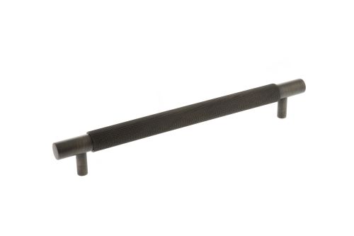 Click Here To Enlarge This Photo Of Atlantic - MHPHK225UB Millhouse Brass Knurled Cabinet Pull Handle 225mm x 20mm - Urban Bronze
