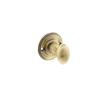 Click Here To Enlarge This Photo Of Atlantic - MHOWCAB Millhouse Brass Solid Brass Oval WC Turn and Release - Antique Brass