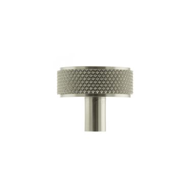 Click Here To Enlarge This Photo Of Atlantic - MHCK1935SN Millhouse Brass 'Hargreaves' Disc Knurled Cabinet Knob on Concealed Fix - Satin Nickel