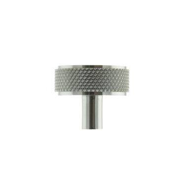 Click Here To Enlarge This Photo Of Atlantic - MHCK1935PC Millhouse Brass 'Hargreaves' Disc Knurled Cabinet Knob on Concealed Fix - Polished Chrome
