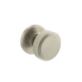 Atlantic - MH450KSMKSN Millhouse Brass 'Harrison' Knurled Mortice Knob on Concealed Fix Rose - Satin Nickel