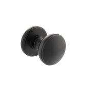 Atlantic - MH400DMKMB Millhouse Brass 'Edison' Domed Mortice Knob on Concealed Fix Rose - Matt Black