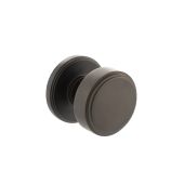 Atlantic - MH350SMKUDB Millhouse Brass 'Boulton' Stepped Mortice Knob on Concealed Fix Rose - Urban Dark Bronze