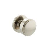 Atlantic - MH350SMKPN Millhouse Brass 'Boulton' Stepped Mortice Knob on Concealed Fix Rose - Polished Nickel