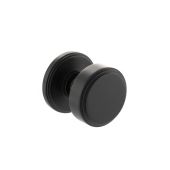 Atlantic - MH350SMKMB Millhouse Brass 'Boulton' Stepped Mortice Knob on Concealed Fix Rose - Matt Black