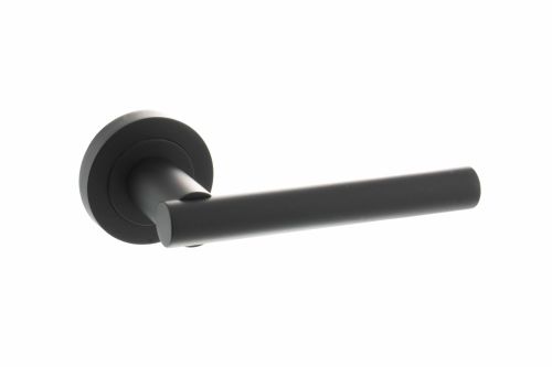 Click Here To Enlarge This Photo Of Atlantic - S28RMB STATUS 'Nebraska' Lever on Round Rose - Matt Black