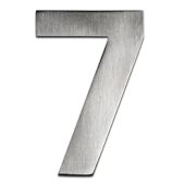 BLU Performance Number 7 Self Adhesive Door Numeral, 100mm, G316 Satin Stainless Steel (BLN7-SSS)