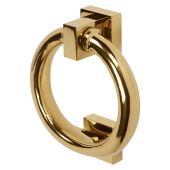 BLU Performance Ring Door Knocker, G316 Stainless Steel, PVD Polished Brass (DKB200-PPB)