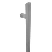 BLU Performance Inline Rectangular 'T' Bar Pull Handle, 400mm, Secret Fix for Aluminium doors, G316 Satin Stainless Steel (HAB15-KIT-400-SA-SSS)