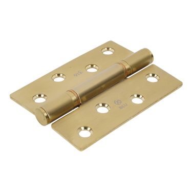 Click Here To Enlarge This Photo Of BLU Performance Butt Hinge Square Corner, 102 x 76 x 3mm, G316 Stainless Steel, PVD Satin Brass (HQ4-PSB)