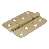 BLU Performance Butt Hinge Radius Corner, 102 x 76 x 3mm, G316 Stainless Steel, PVD Polished Brass (HQ4R-PPB)