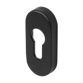 BLU Performance Oval Euro Profile Escutcheon, G316 Stainless Steel, PVD Matt Black Lacquered (KM045B-MBL)