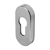 BLU Performance Oval Euro Profile Escutcheon, G316 Polished Stainless Steel (KM045B-PSS)