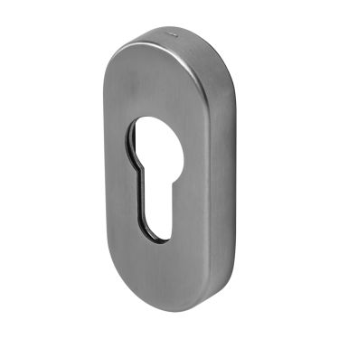 Click Here To Enlarge This Photo Of BLU Performance Oval Euro Profile Escutcheon, G316 Satin Stainless Steel (KM045B-SSS)