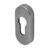 BLU Performance Oval Euro Profile Escutcheon, G316 Satin Stainless Steel (KM045B-SSS)
