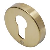 BLU Performance Round Euro Profile Escutcheon, 51 x 10.5mm, G316 Stainless Steel, PVD Satin Brass Finish (KM055B-PSB)