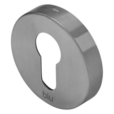 Click Here To Enlarge This Photo Of BLU Performance Round Euro Profile Escutcheon, 51 x 10.5mm, G316 Satin Stainless Steel (KM055B-SSS)