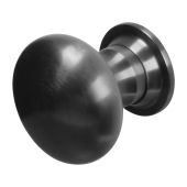 BLU Performance Centre Door Knob, Bolt Fix, G316 Stainless Steel, Matt Black Lacquered (KM388-MBL)