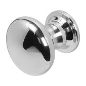 BLU Performance Centre Door Knob, Bolt Fix, G316 Polished Stainless Steel (KM388-PSS)