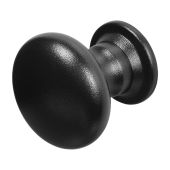 DuraTique, KM388 Centre Door Knob, Bolt Fix, Textured Matt Black Finish (KM388-TMB)