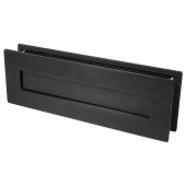 BLU Performance Sleeved Letter Plate, 330 x 110mm, Up to 68mm Door Thickness, G316 Stainless Steel, PVD Matt Black Lacquered (LP400-MBL)