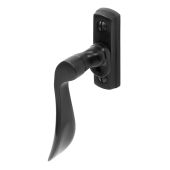 BLU Performance Regent Window Espagnolette Handle, Left Hand, G316 Stainless Steel, PVD Satin Black (REG020C-LH-PBK)