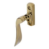 BLU Performance Regent Window Espagnolette Handle, Left Hand, G316 Stainless Steel, PVD Polished Brass (REG020C-LH-PPB)