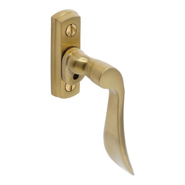 Click Here To Enlarge This Photo Of BLU Performance Regent Window Espagnolette Handle, Right Hand, G316 Stainless Steel, PVD Satin Brass (REG020C-RH-PSB)