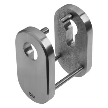 Click Here To Enlarge This Photo Of BLU Performance Security Escutcheon / Internal Escutcheon, Up to 44mm Door Thickness, G316 Satin Stainless Steel (SE40B-SSS)