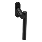 BLU Performance Contemporary Window Espagnolette Handle - Cranked, Right Hand, 40mm Spindle Length, G316 Stainless Steel, PVD Satin Black (SST87-40-RH-PBK)