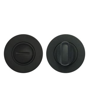 Click Here To Enlarge This Photo Of ZPA004-MB - Zoo Hardware Stanza Bathroom Turn & Release - Matt Black (Contract Range)
