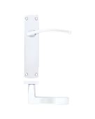 ZPA032-CP - Zoo Hardware Stanza 'Toledo' Lever Handles on Latch Backplate - Polished Chrome (Contract Range)