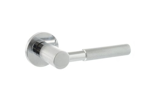 Click Here To Enlarge This Photo Of Atlantic - MHSR500PC Millhouse Brass 'Mason' Designer Lever on 5mm Slimline Round Rose - Polished Chrome