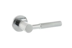 Atlantic - MHSR500PC Millhouse Brass 'Mason' Designer Lever on 5mm Slimline Round Rose - Polished Chrome