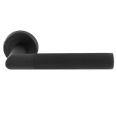 SZM170MB - Carlisle Brass Serozzetta 'Trend' Lines Lever on Round Rose - Matt Black