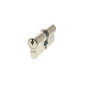 C603063030 - AGB Euro Profile 5 Pin Double Cylinder 35-35mm (70mm) - Polished Nickel